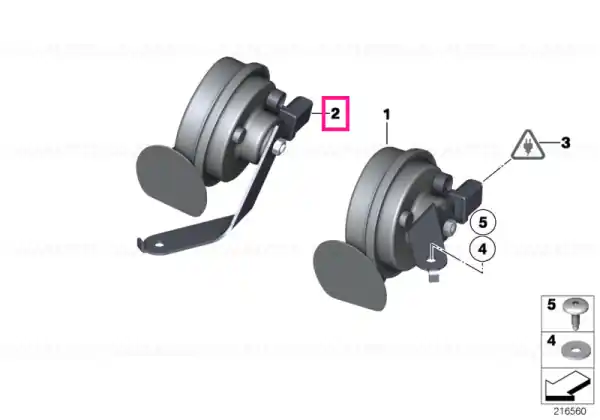 Horn, low pitch - BMW Comandă acum