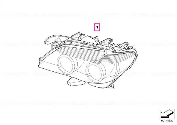 Noutate AHL-xenon headlight, right - BMW