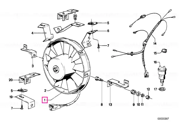Blower unit D=282MM - BMW Cel mai vândut