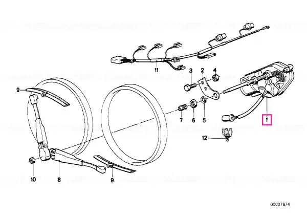 Reducere extra Wiper motor right - BMW