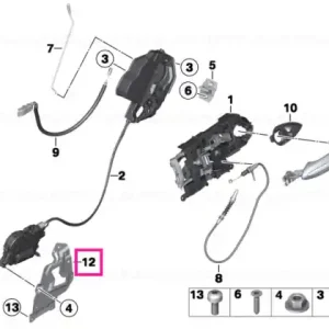 Adapter plate, left - BMW Preț promoțional