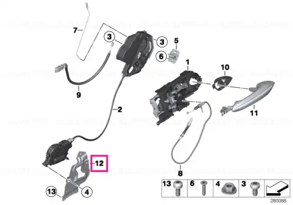 Adapter plate, right - BMW Livrare rapidă