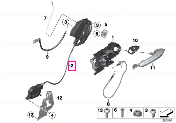 Lock, complete, right - BMW Reducere