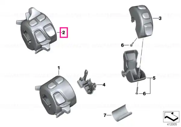 Întrerupător combinat stânga - BMW Motorrad Reduceri