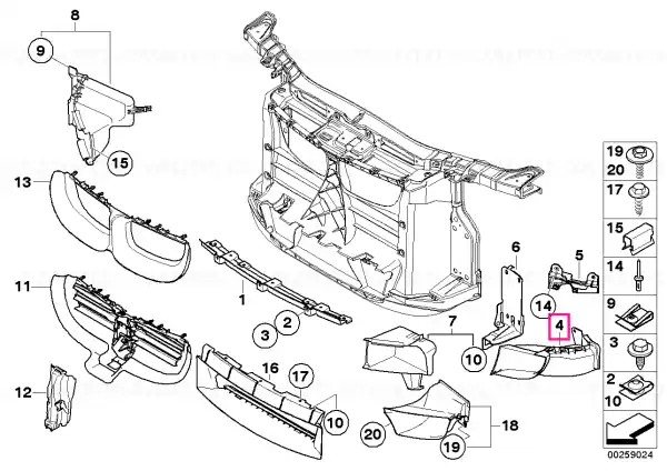 Premium Air duct, brake, right FGS - BMW