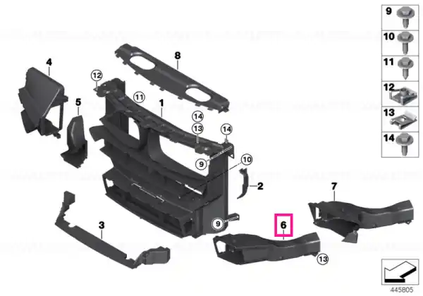 Air duct, brake, left - BMW Ofertă de sezon