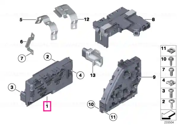 Power distribution box, front - BMW Disponibil imediat