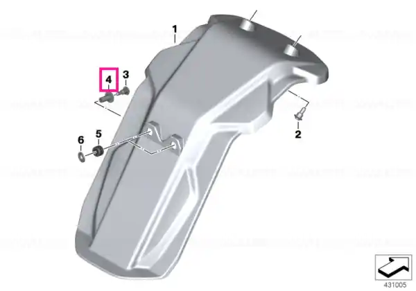 Chilipir Bucșă collar DI=6/L=16,5MM - BMW Motorrad