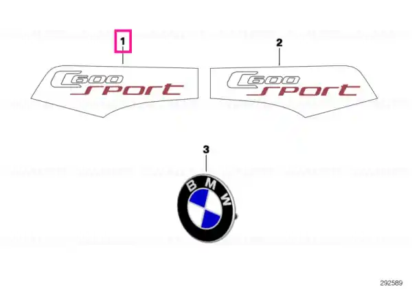 Lettering, left - BMW Motorrad Livrare expres