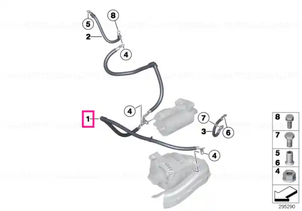 Cablu alternator-demaror B+ - BMW Preț redus