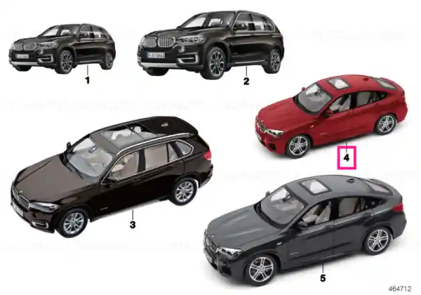 BMW miniature 1:43 X4 F26 GLACIER SILVER Plată securizată