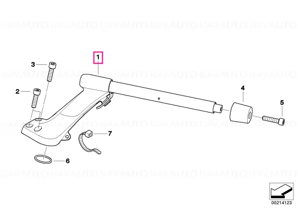 Transport gratuit Handlebar, left - BMW Motorrad