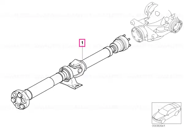 Reducere specială Arborele antrenare cutie automată 1841MM L=1841MM - BMW
