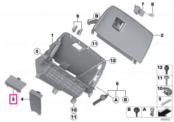 Livrare rapidă Capac filtru aer recirculare - BMW