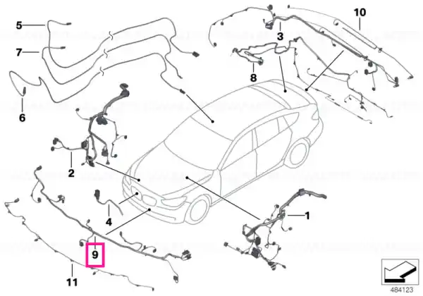 Wiring harness for sport package - BMW Retur gratuit