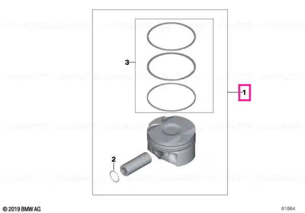 Reducere extra Piston (+0,25) - BMW