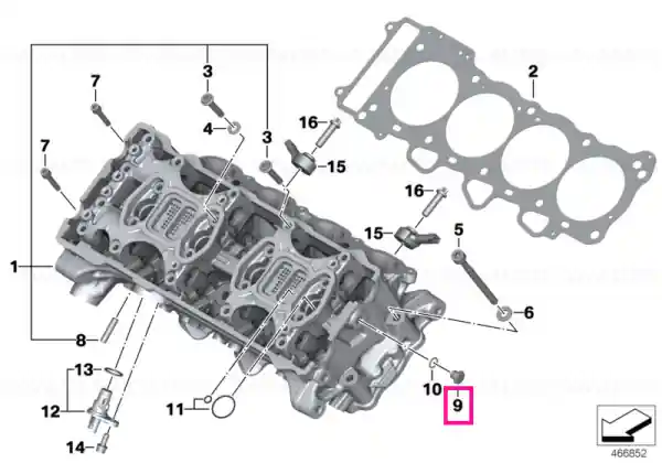 Reduceri Dop șurub M10X1X9-SW - BMW Motorrad