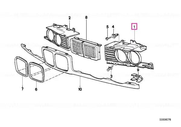 Grille left - BMW Cumpără online