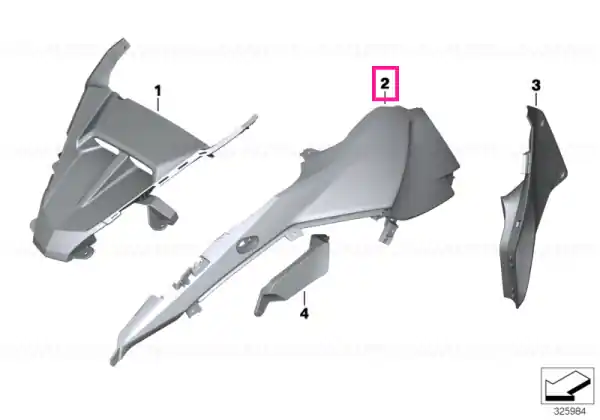 Popular Fairing side panel, front right SANDROVER - BMW Motorrad