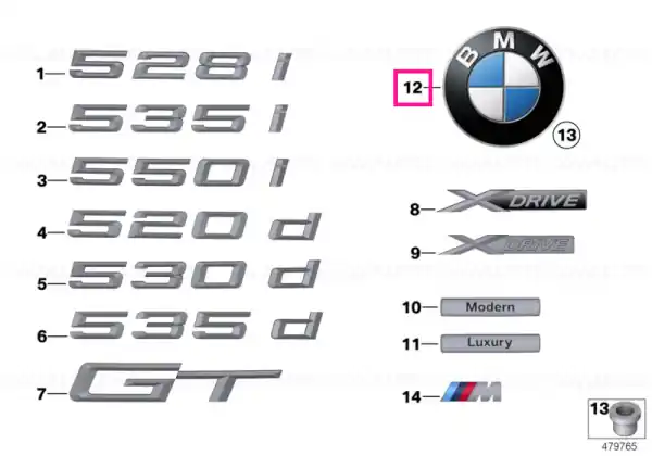 Emblem with base - BMW Ofertă de sezon