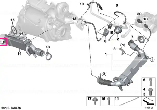 ASA-Bolt M6X16 - BMW Popular