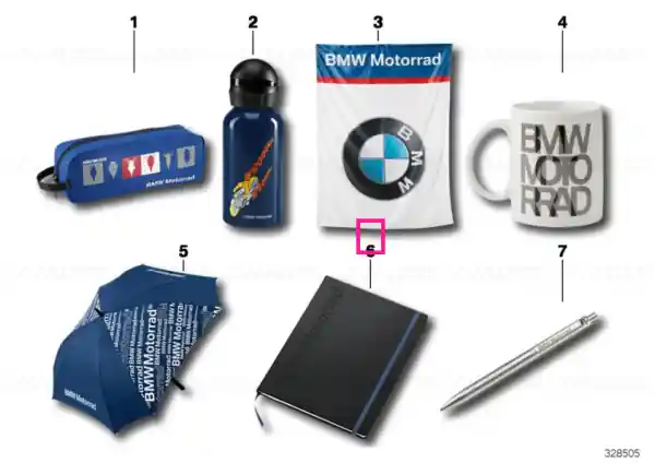 Retur ușor Bloc notes cu logo - BMW Motorrad