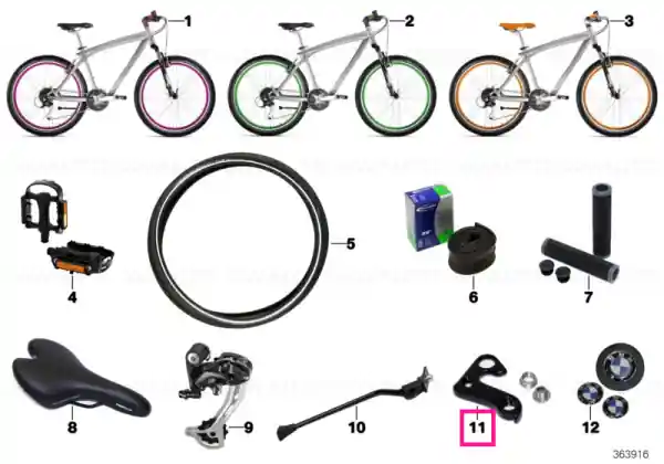 BMW front derailleur BLACK Popular