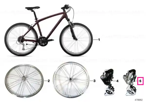 BMW derailleur Alivio SILVER Disponibil imediat