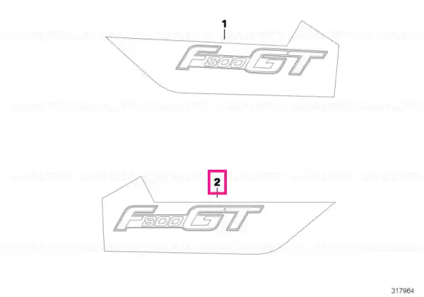 Comandă acum Lettering, right - BMW Motorrad