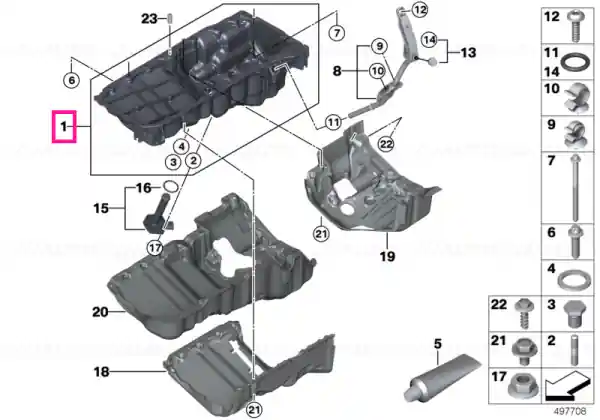 Oil pan - BMW Livrare gratuită
