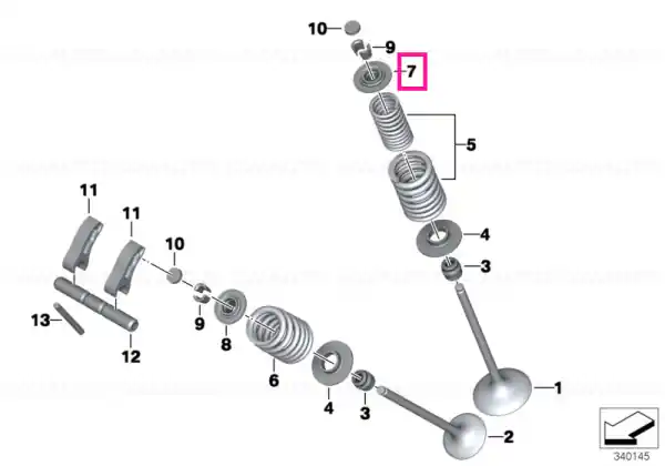 Popular Sediu arc supapa admisie, superior - BMW Motorrad