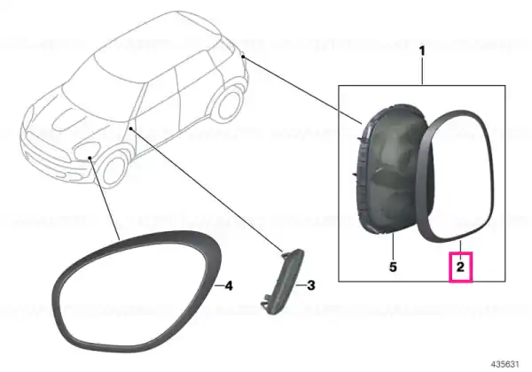 Tail light finisher, right - BMW - Mini Expediere rapidă