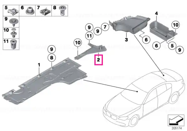 Placare rezervor stânga - BMW Retur ușor