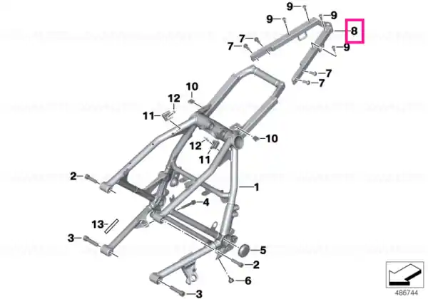 Chilipir Rear frame - BMW Motorrad
