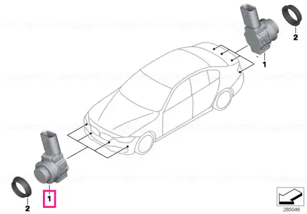Senzor ultrasonic Kalahari Beige M481 - BMW Discount