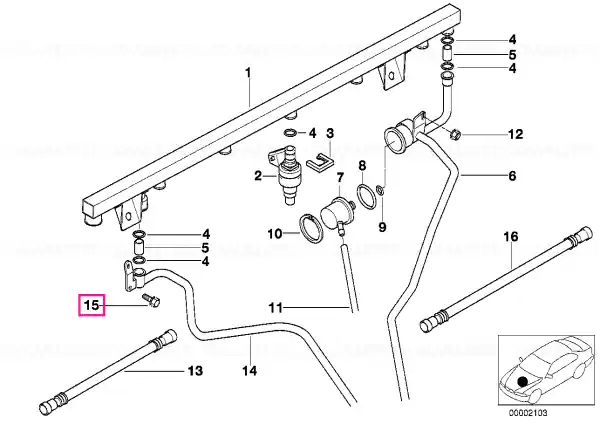 Șurub hex șaibă M6X28-U1-ZNS3 - BMW Discount