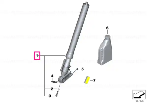 Fork leg right - BMW Motorrad Discount