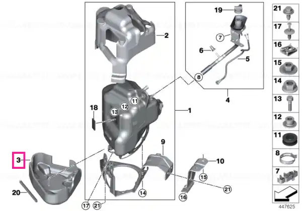 Mai ieftin Insulation, active tank, lower - BMW