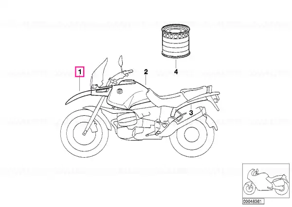 Promoție Upper mudguard ALPINWEISS U956 - BMW Motorrad