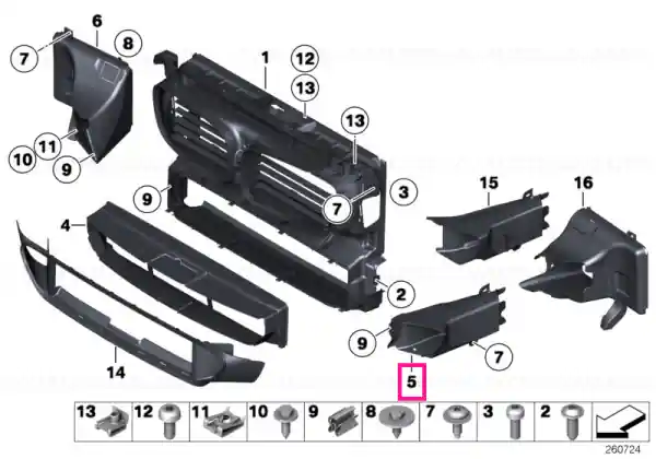 Reducere Front right brake air duct BASIS - BMW