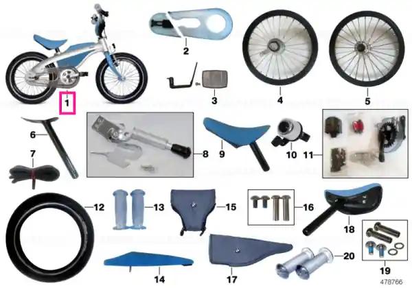 Preț redus BMW kidsbike NF II BLAU