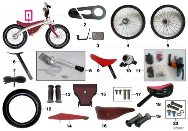 Reducere de preț BMW kidsbike NF II RED
