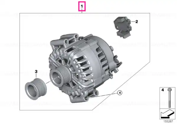 Preț redus Exch. generator 180A - BMW