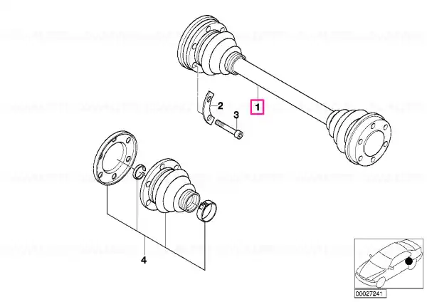 Ofertă exclusivă Arbore ieșire schimb D=100MM/D=27MM - BMW