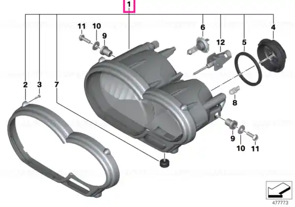 Headlight SAE - BMW Motorrad Popular