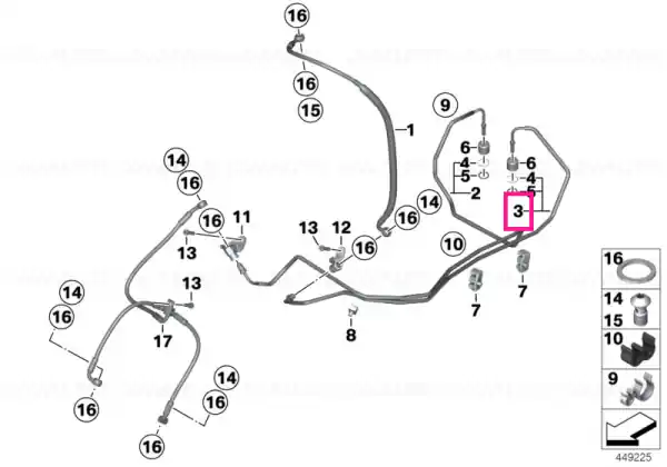 Țeavă frână circuit comandă față - BMW Motorrad Vezi acum