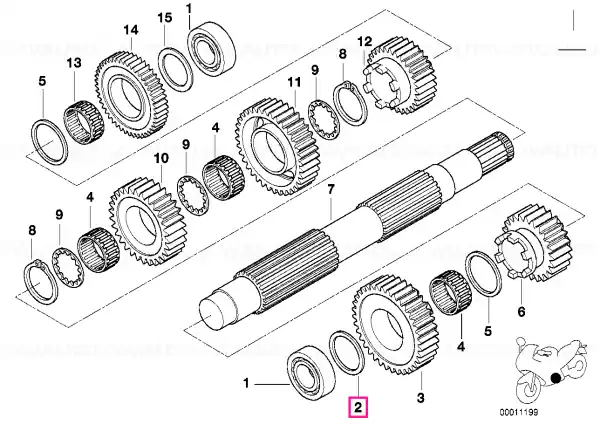 Spacer 25X38X1,50 - BMW Motorrad Nu rata