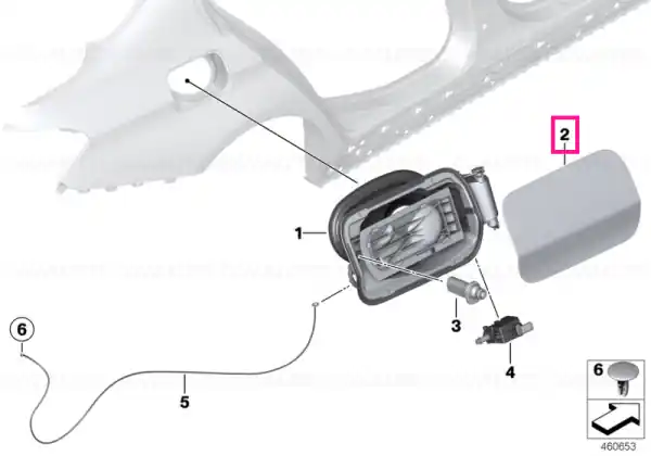 Reducere Fill-in flap, primed - BMW