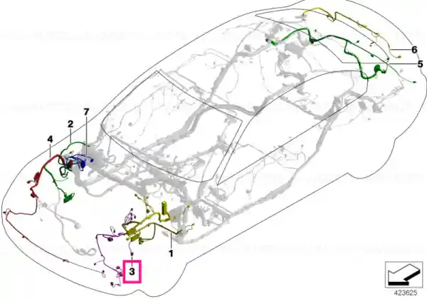 Bestseller Rep. wiring harness, front sector, left - BMW