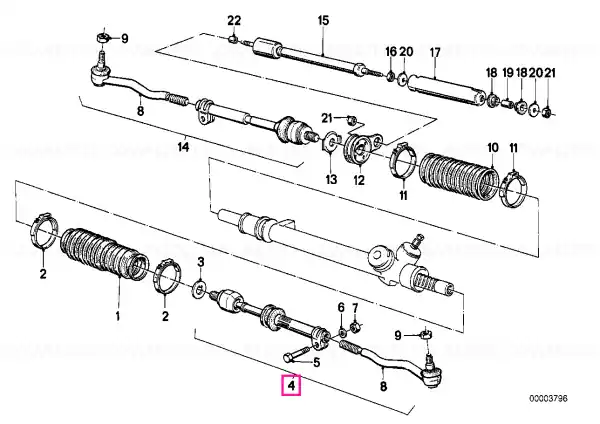 Calitate înaltă Tie rod - BMW